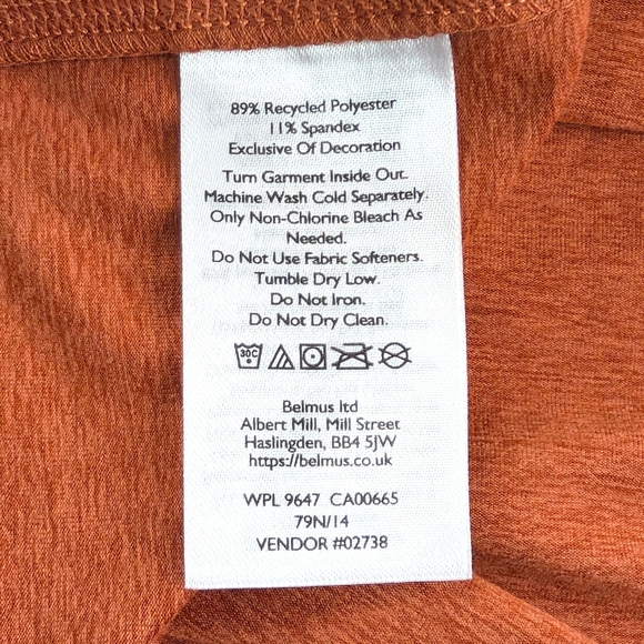 Eddie Bauer Adventurer Polo Shirt Men's Small Orange Short Sleeve Buttons Collar - Picture 8 of 9